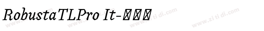 RobustaTLPro It字体转换